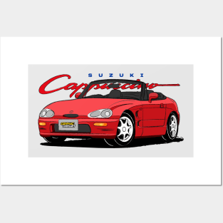 Suzuki Cappuccino Japanese Car B Posters and Art